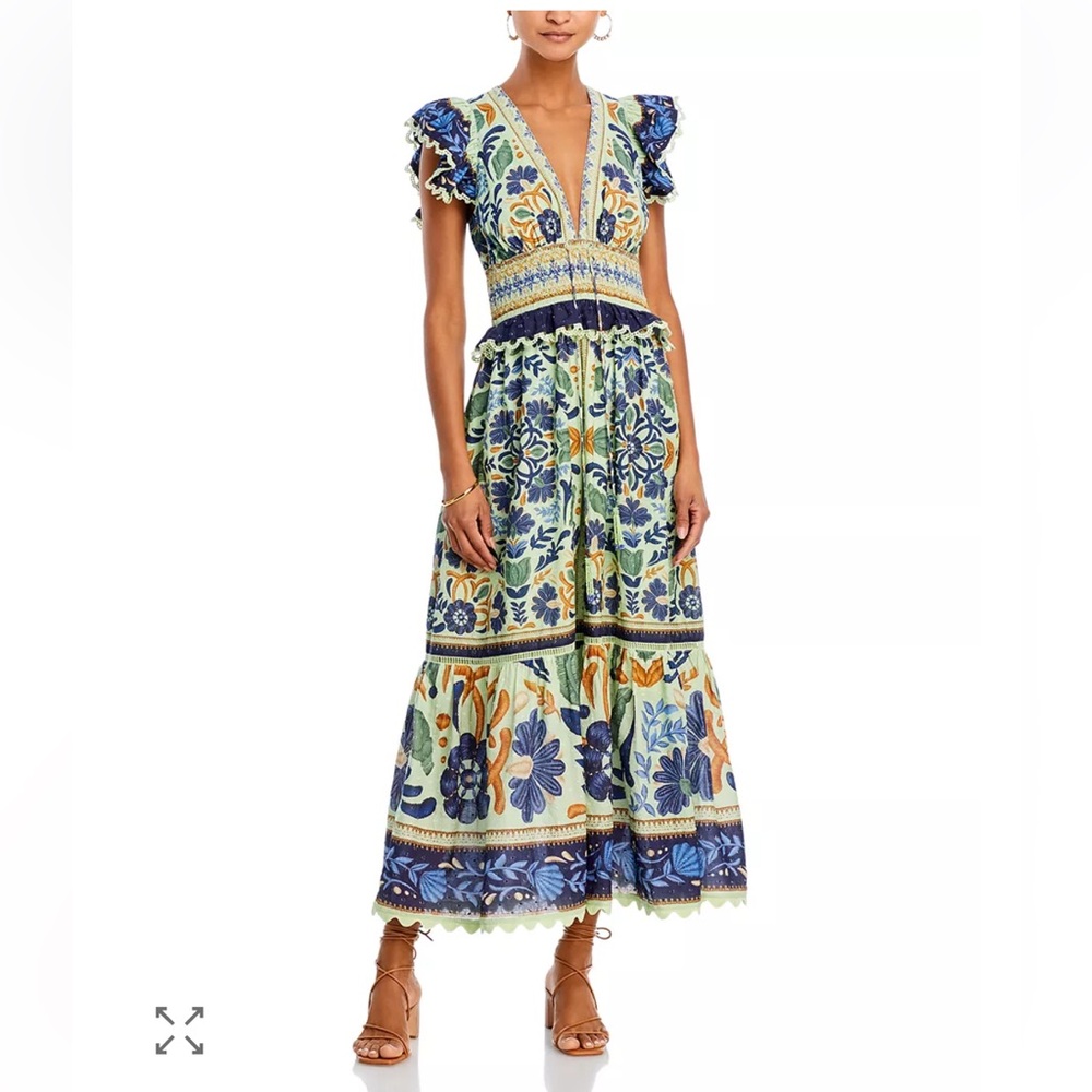 FARM Rio Ocean Tapestry Maxi Dress